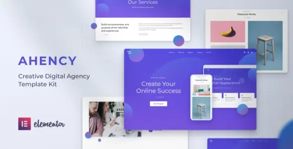 AHENCY – Creative Digital Agency Elementor Template Kit